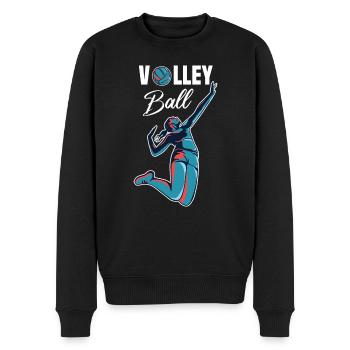 Volley-ball volley-ball cadeau T-shirt - Pull Premium bio Homme - noir - Devant - Nico (187cm)