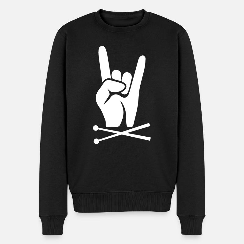 Rock and Roll Rock Music - Pull Premium bio Homme - noir