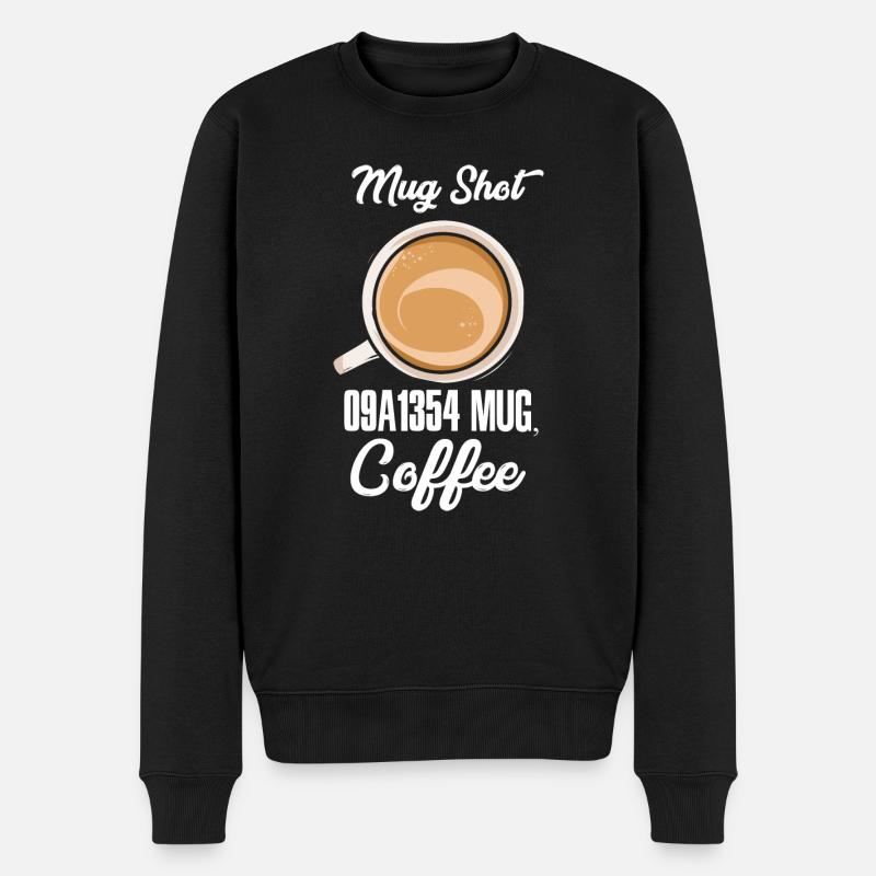 Mug Shot - Männer Premium Bio Pullover - Schwarz