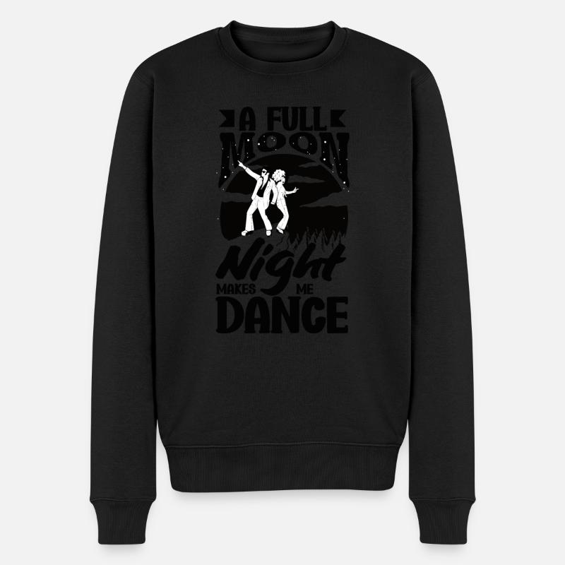 Moonlit Night Dancer's - Männer Premium Bio Pullover - Schwarz