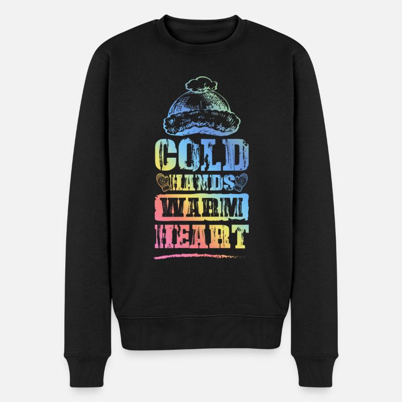 Froid Chaud Coeur Hiver - Pull Premium bio Homme - noir