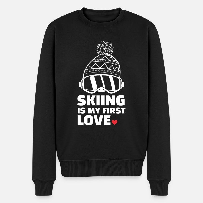 J’adore skier Élégant - Pull Premium bio Homme - noir
