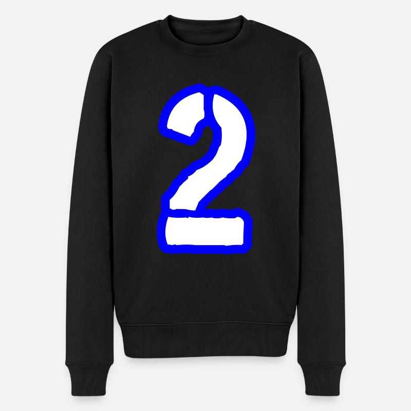 2 Symbole numérique - Pull Premium bio Homme - noir