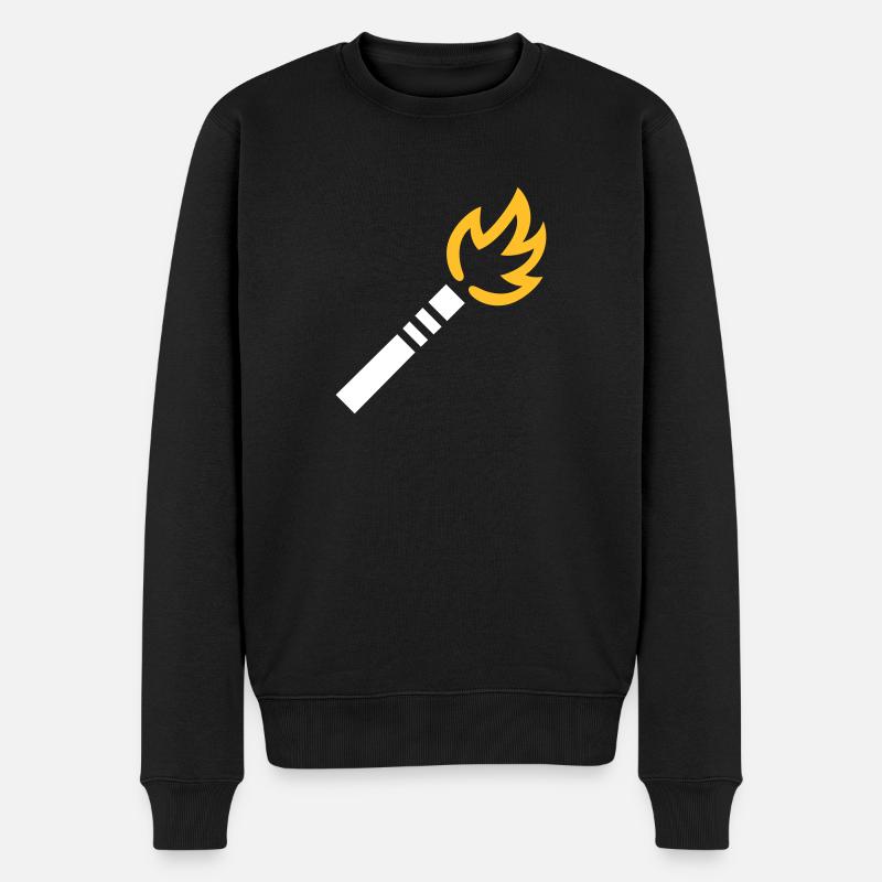 Pyrotechnik - Männer Premium Bio Pullover - Schwarz