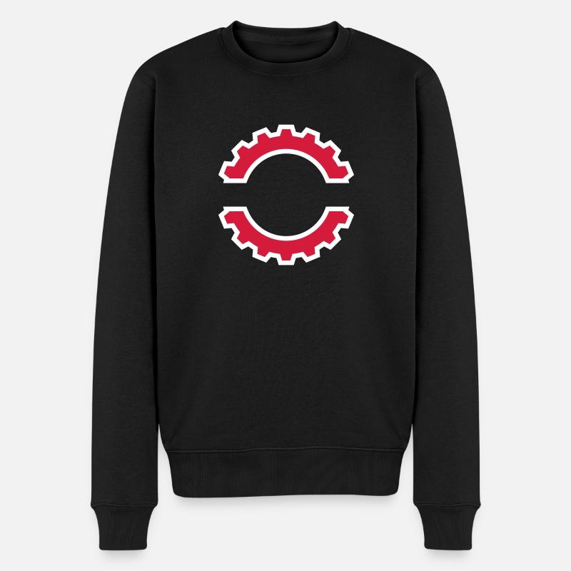 EBM Logo 5 (Vektor) - Männer Premium Bio Pullover - Schwarz