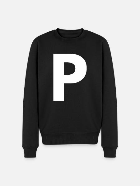 P - Men's Premium Organic Jumper - black