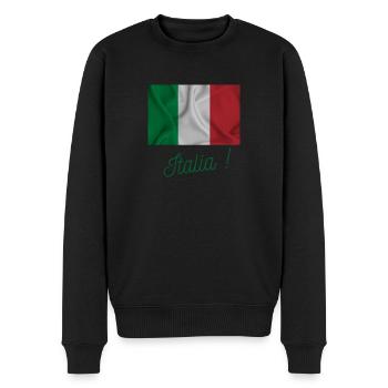 Italia - Pull Premium bio Homme - noir - Devant - Nico (187cm)