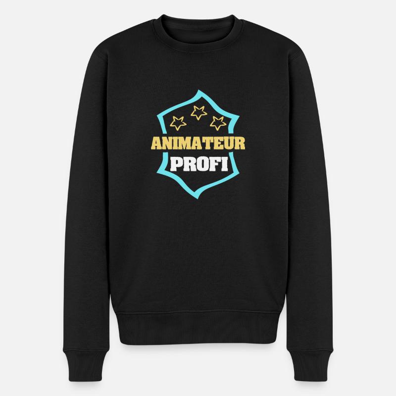 Beruf Animateur - Männer Premium Bio Pullover - Schwarz
