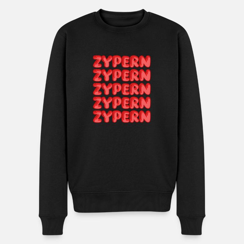 Geschenk für Zypern - Männer Premium Bio Pullover - Schwarz