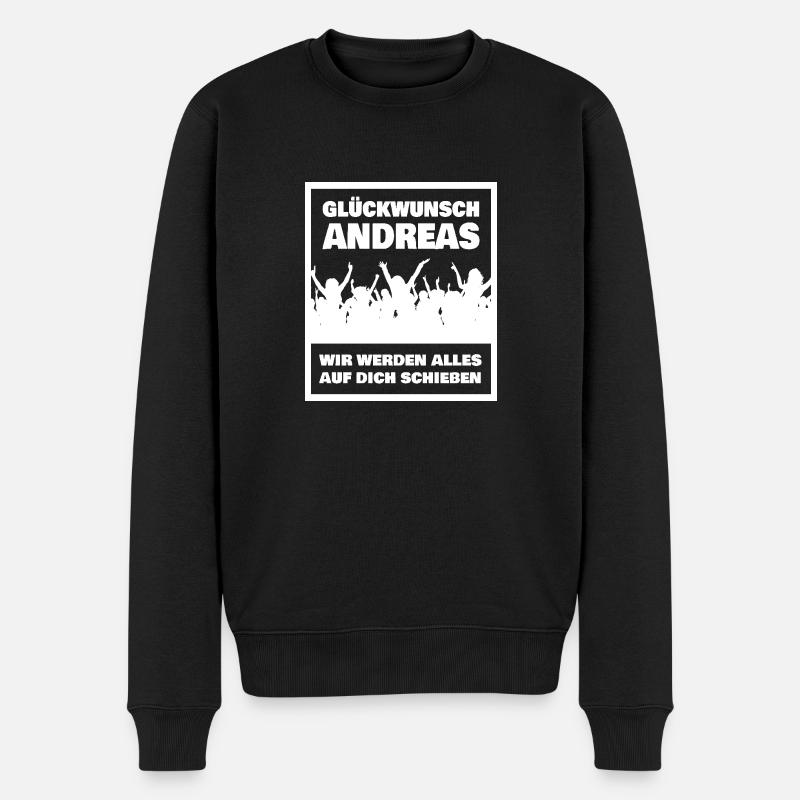Prénom Andreas - Pull Premium bio Homme - noir