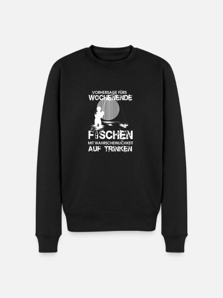 Wochenende- fischen - Männer Premium Bio Pullover - Schwarz