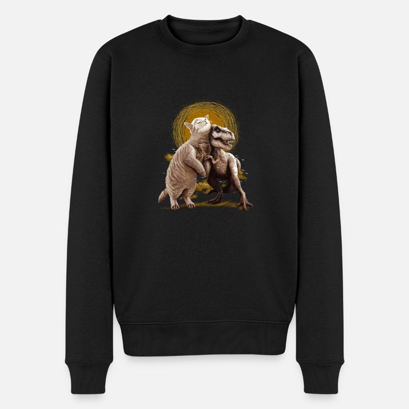 Tom and Scary - Männer Premium Bio Pullover - Schwarz