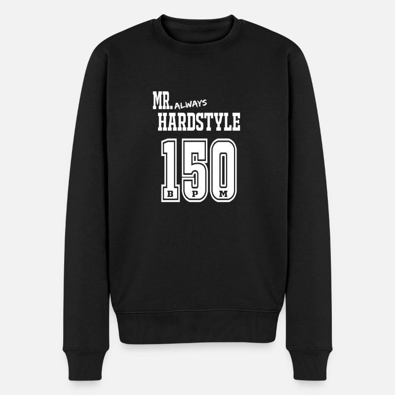 Mr. always Hardstyle T-Shirt - Männer Premium Bio Pullover - Schwarz