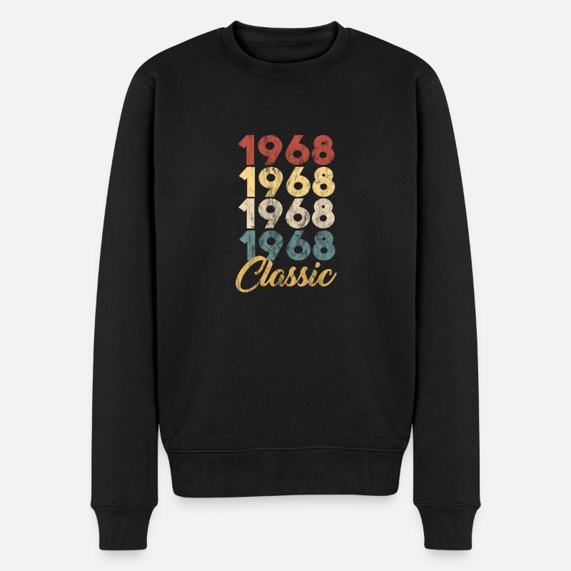 1968 cadeau - chemise - classique - Pull Premium bio Homme - noir