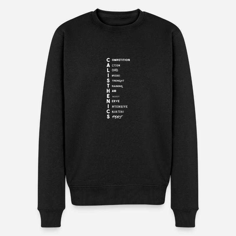 Calisthenics Shirt - Geschenk - Männer Premium Bio Pullover - Schwarz