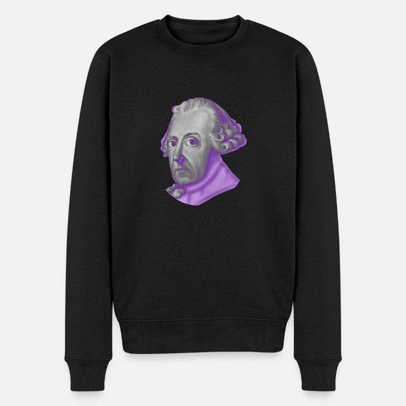 Friedrich II. - Männer Premium Bio Pullover - Schwarz