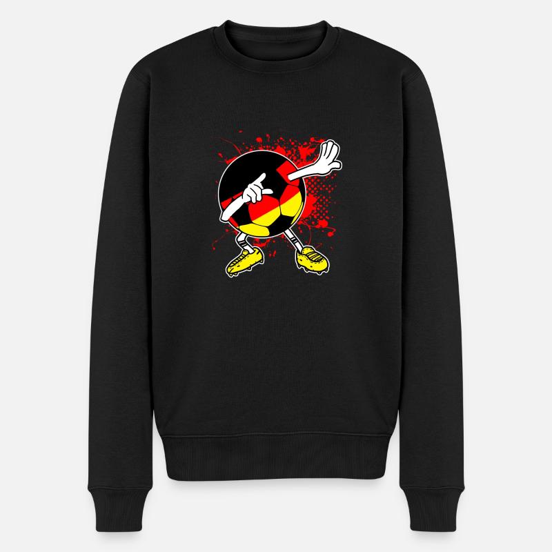 Deutschland Fußball WM Nationalmannschaft - Männer Premium Bio Pullover - Schwarz