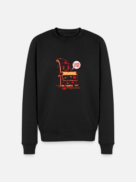 Voulez-vous une pizza de moi? - Pull Premium bio Homme - noir