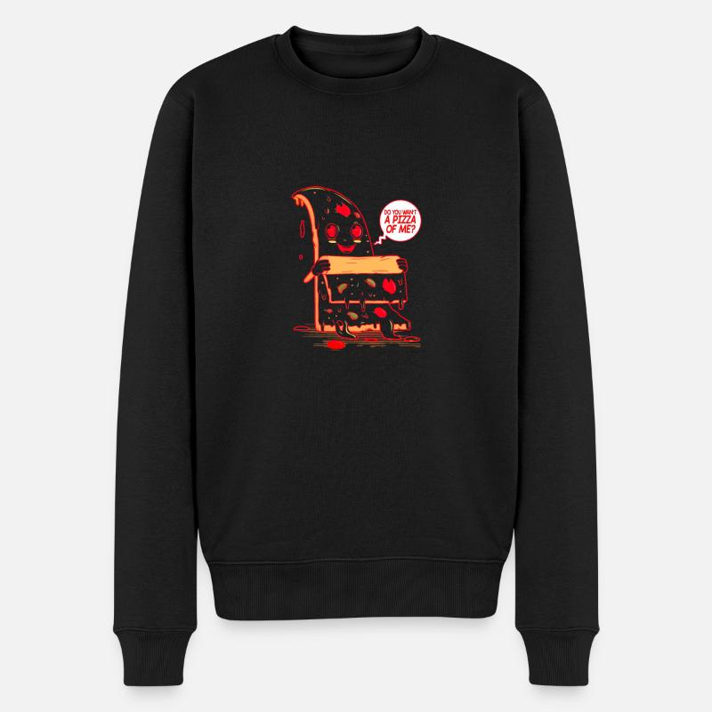 Voulez-vous une pizza de moi? - Pull Premium bio Homme - noir