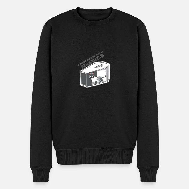 Le chat de Schroedinger - Pull Premium bio Homme - noir