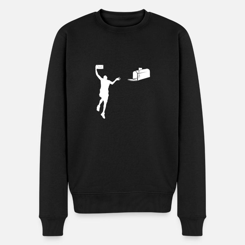 Dunking Post - Pull Premium bio Homme - noir