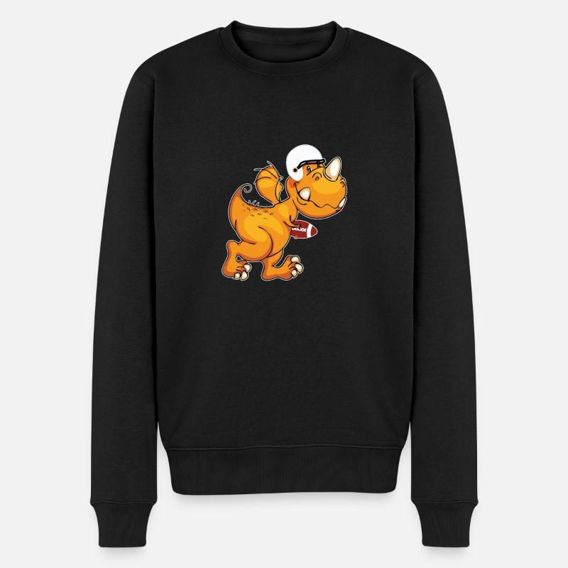 American Football - Männer Premium Bio Pullover - Schwarz