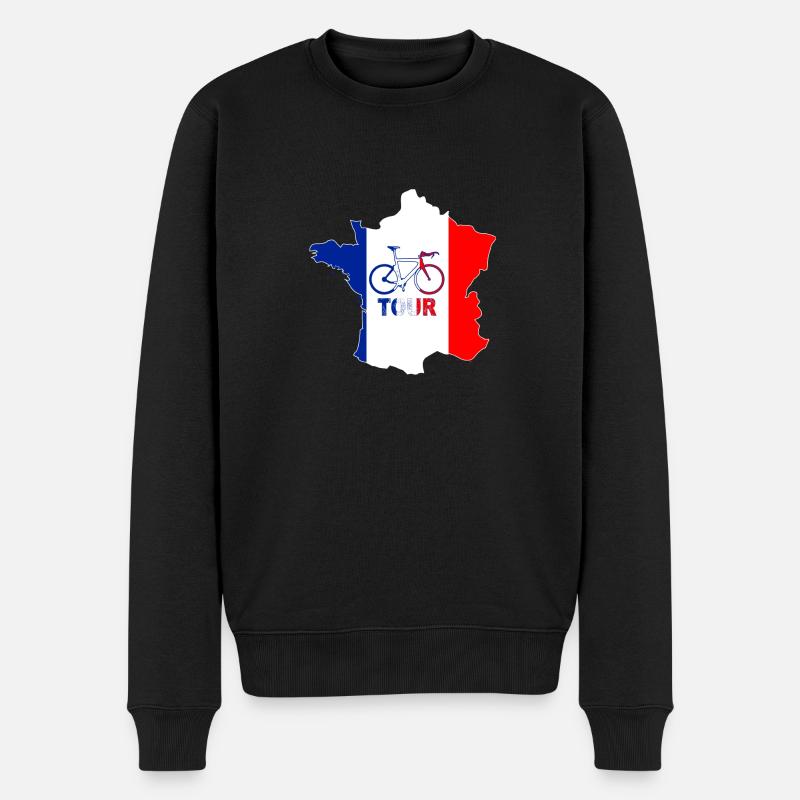 Prochain tour cycliste et cyclistes - Pull Premium bio Homme - noir