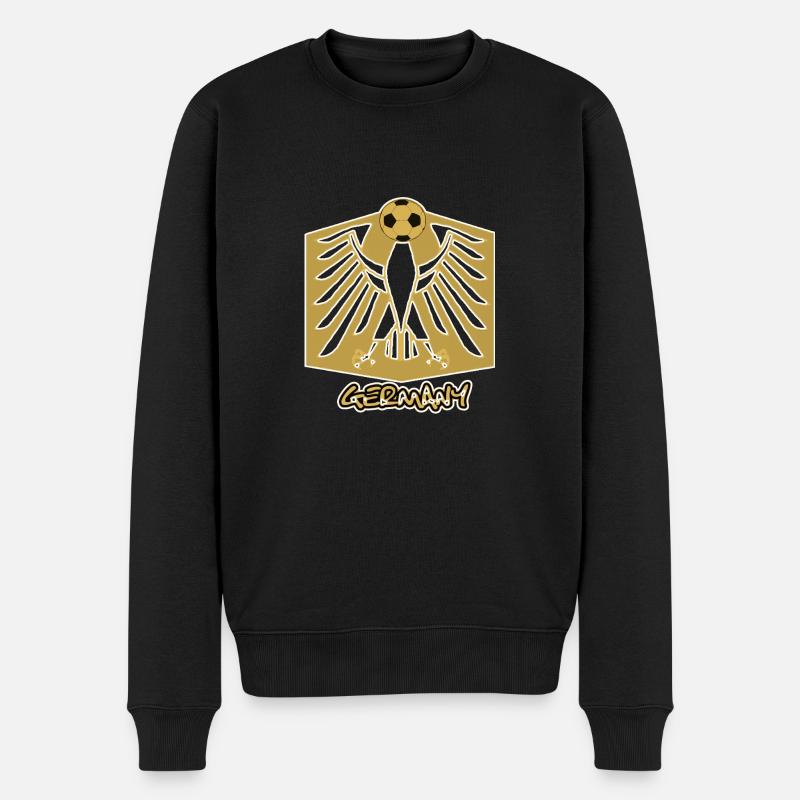 WM Fanshirt Fußball - Männer Premium Bio Pullover - Schwarz
