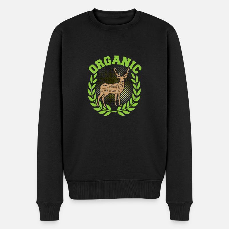 Bio-Jagd - Männer Premium Bio Pullover - Schwarz