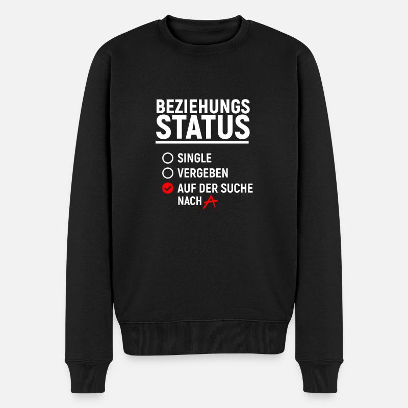 Beziehungsstatus Pretty Little Liars Single Idee - Männer Premium Bio Pullover - Schwarz