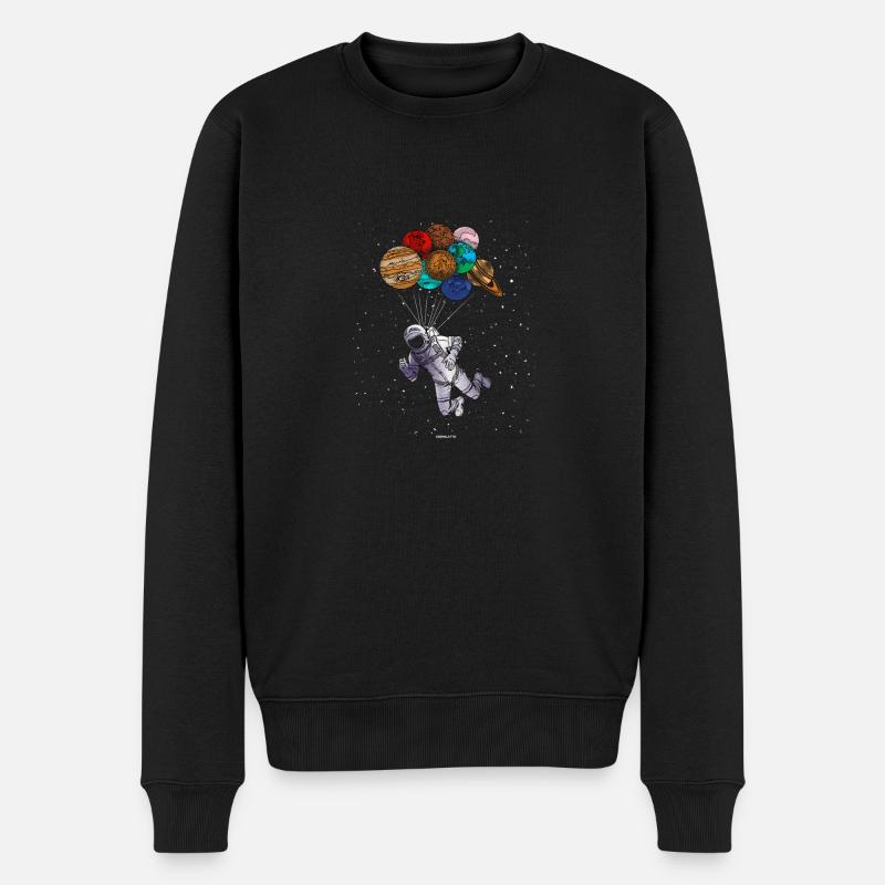 Astronaut Space Shuttle Geschenk - Männer Premium Bio Pullover - Schwarz