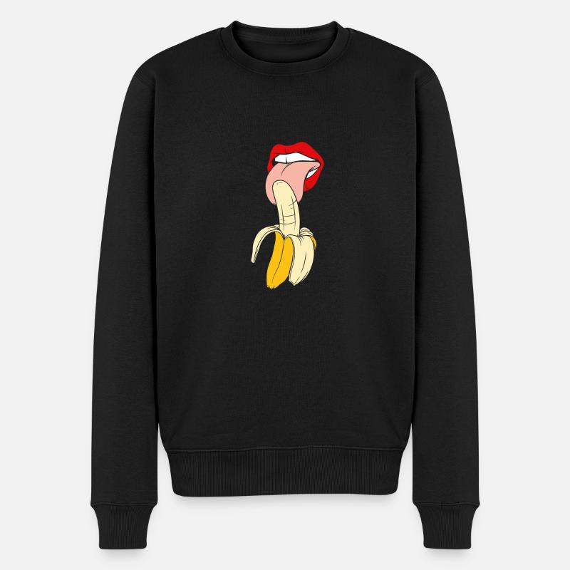 Alimentaire de cadeau de banane - Pull Premium bio Homme - noir