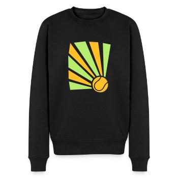 explosion de tennis - Pull Premium bio Homme - noir - Devant - Nico (187cm)