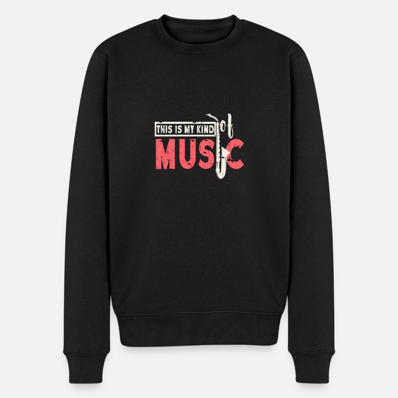 Saxophone - Pull Premium bio Homme - noir