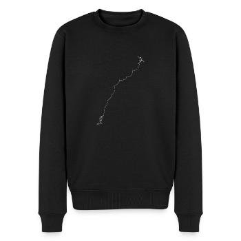 Klettern - Männer Premium Bio Pullover - Schwarz - Vorne - Nico (187cm)