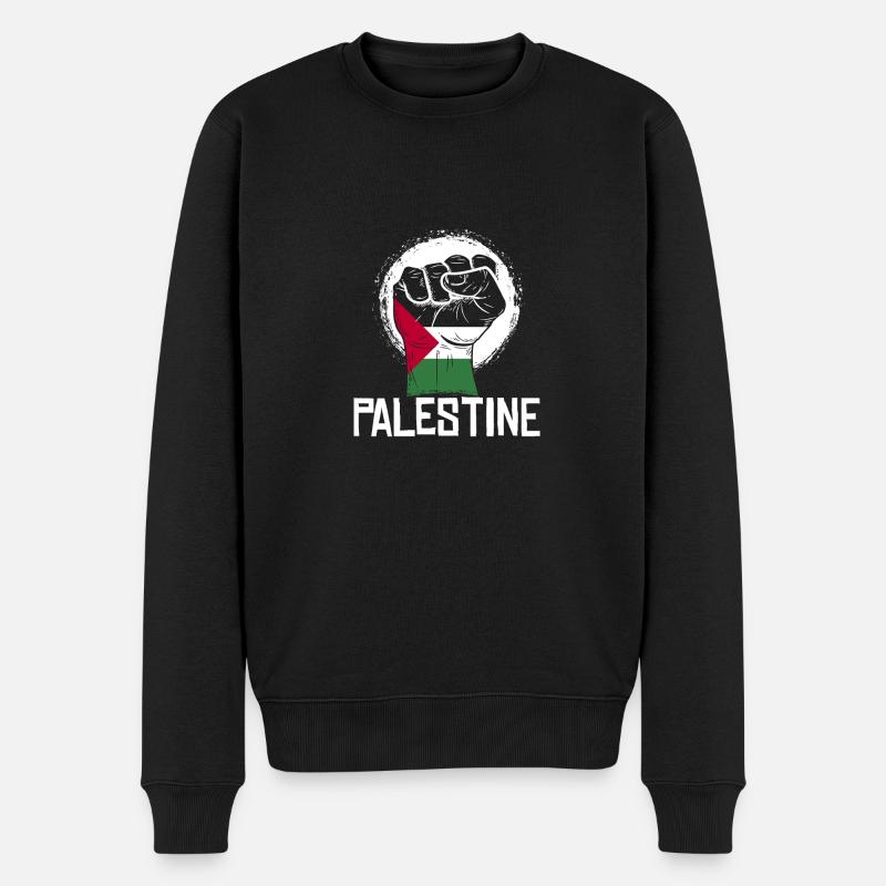 Palestine Faust Revolution Jérusalem Arabia Coran - Pull Premium bio Homme - noir