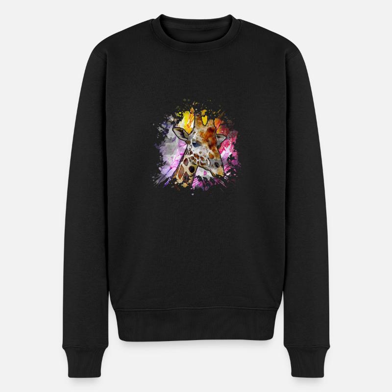 Girafe - Pull Premium bio Homme - noir