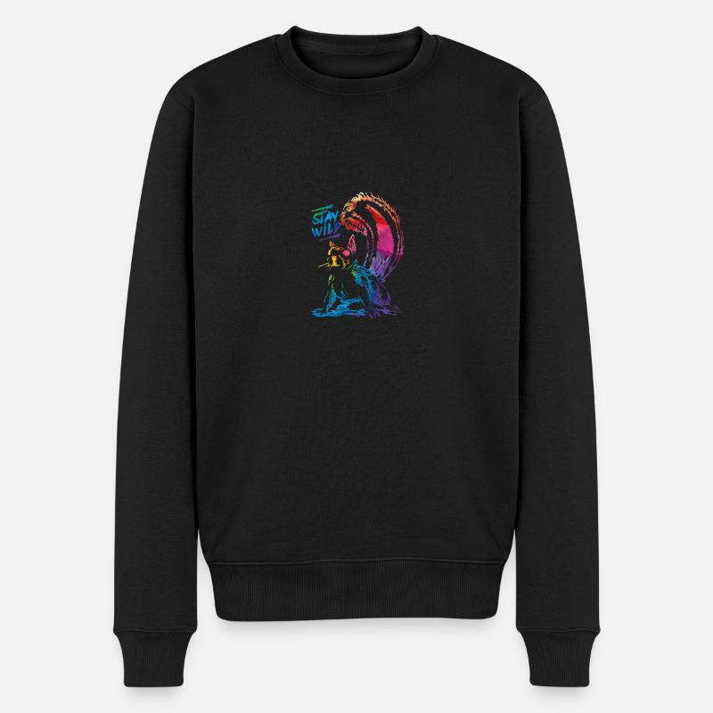 écureuil - Pull Premium bio Homme - noir