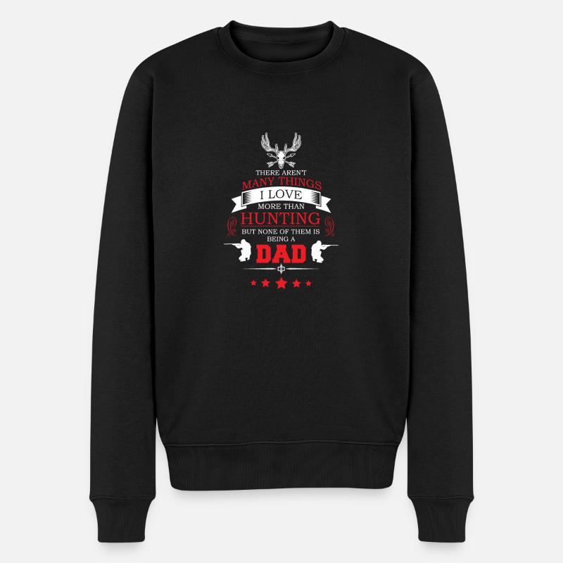 Daddy hunter - Männer Premium Bio Pullover - Schwarz