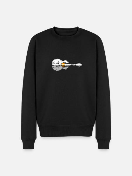guitar - Men's Premium Organic Jumper - black