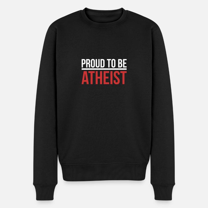 Proud to Be Athée - Pull Premium bio Homme - noir