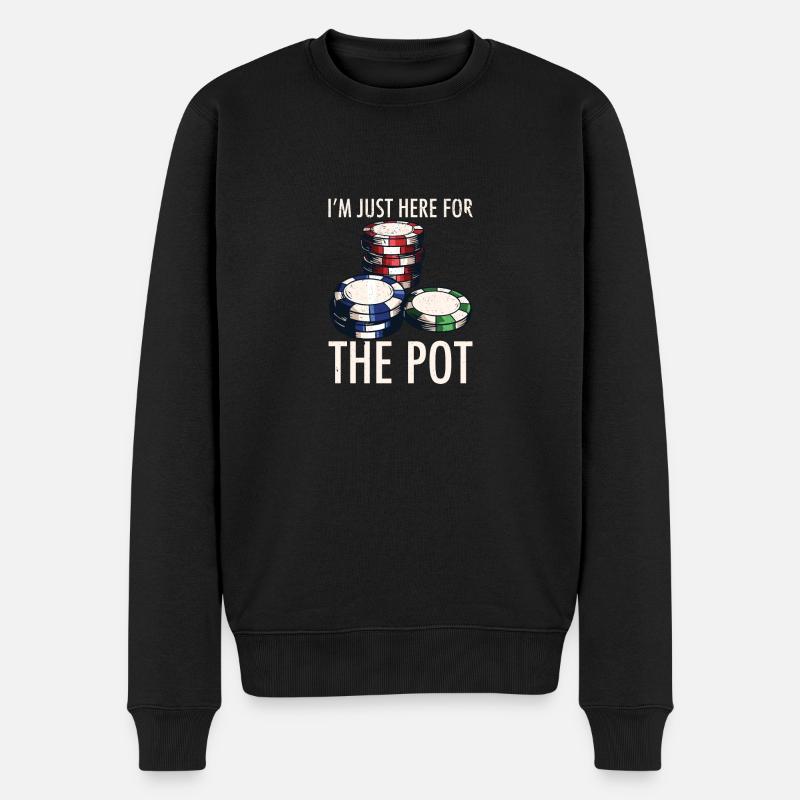 Poker - Pull Premium bio Homme - noir