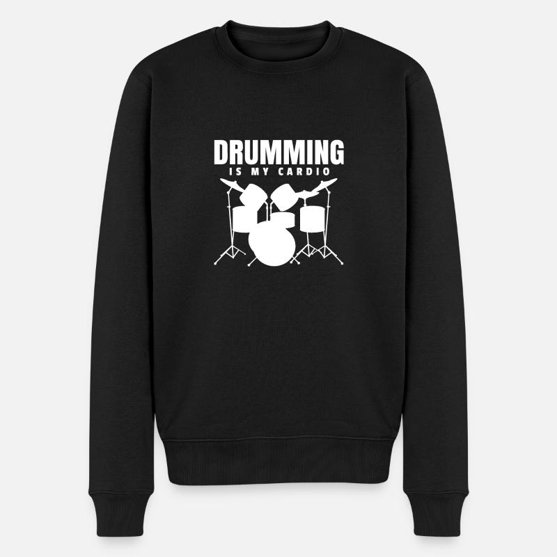 Gift drummer drummer drummer - Men's Premium Organic Jumper - black