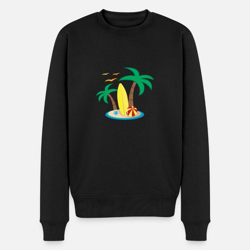 Holiday Island Design - Pull Premium bio Homme - noir