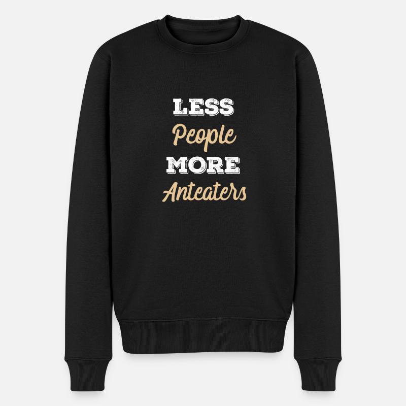 Ameisenbär Tier Geschenk Idee - Männer Premium Bio Pullover - Schwarz