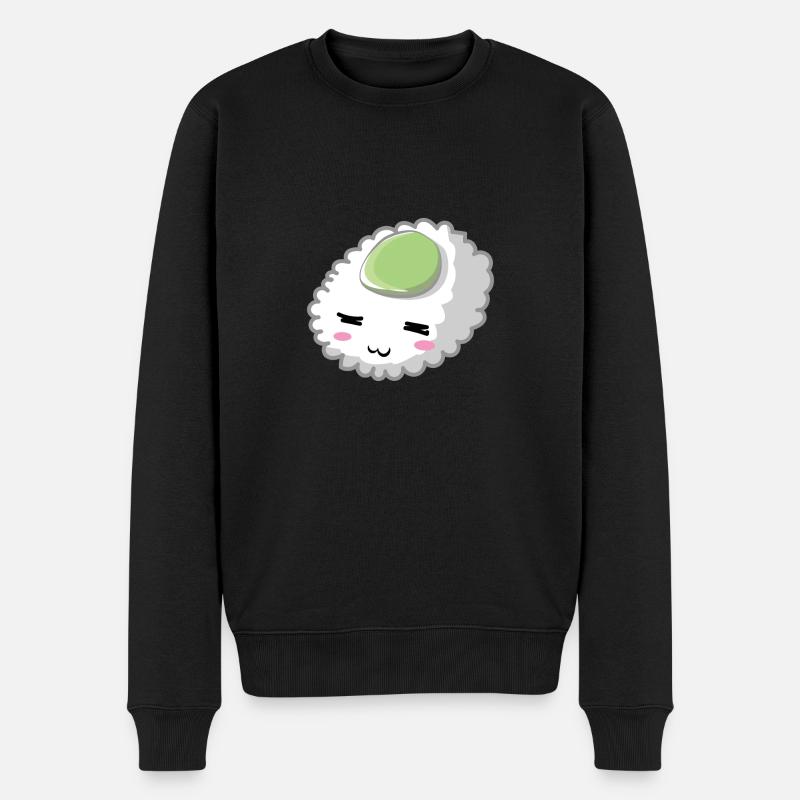Wasabi Sushi - Männer Premium Bio Pullover - Schwarz