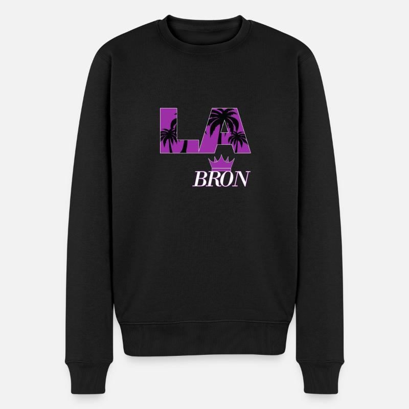 Los Angeles - Männer Premium Bio Pullover - Schwarz