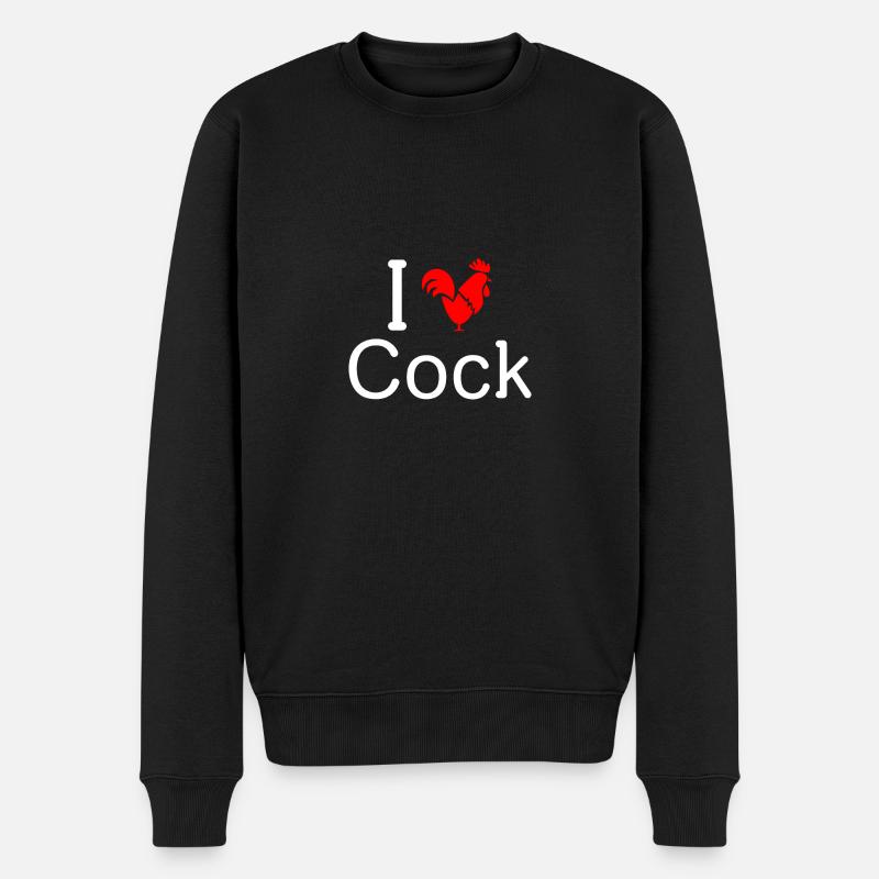 I Love Cock - Pull Premium bio Homme - noir