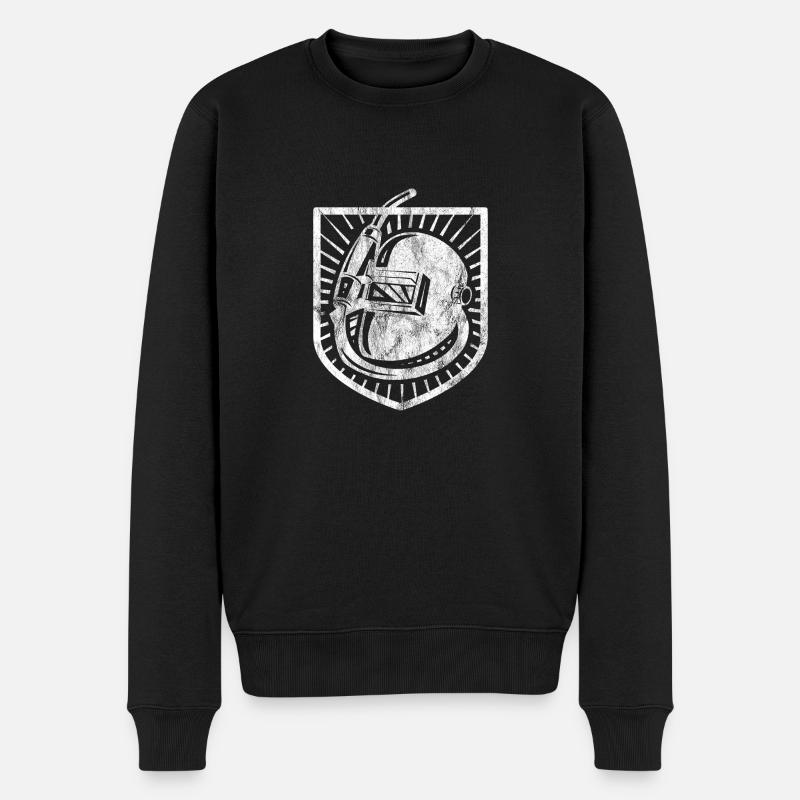 Welder Shirt Schweißer Tshirt Schweißen - Männer Premium Bio Pullover - Schwarz