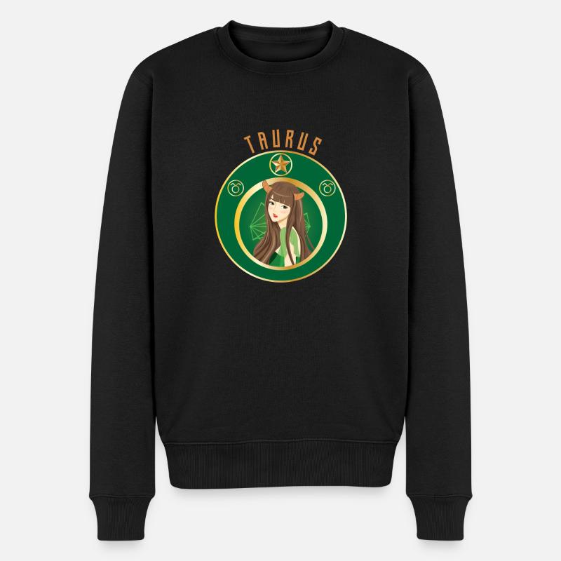 Zodiaque - Horoscope - Taureau - Cadeaux - Pull Premium bio Homme - noir